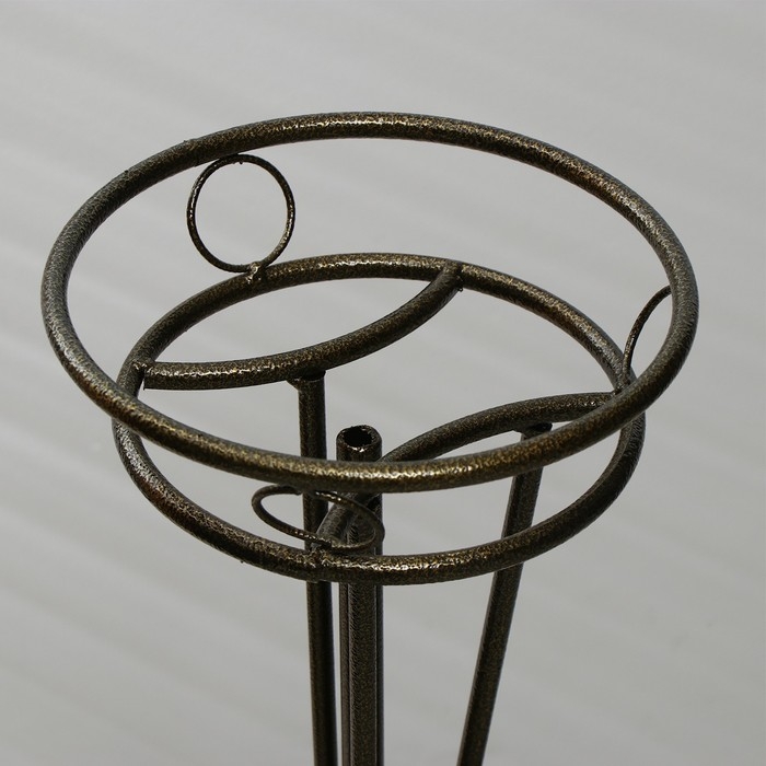 Подставка для цветов, напольная, на 3 горшка, d = 17 см, бронзовая, &laquo;Консул&raquo;