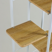 Подставка для цветов Greengo, 8 полок, 36 &times; 23 &times; 136 см, напольная, каркас металл, полки МДФ, белая