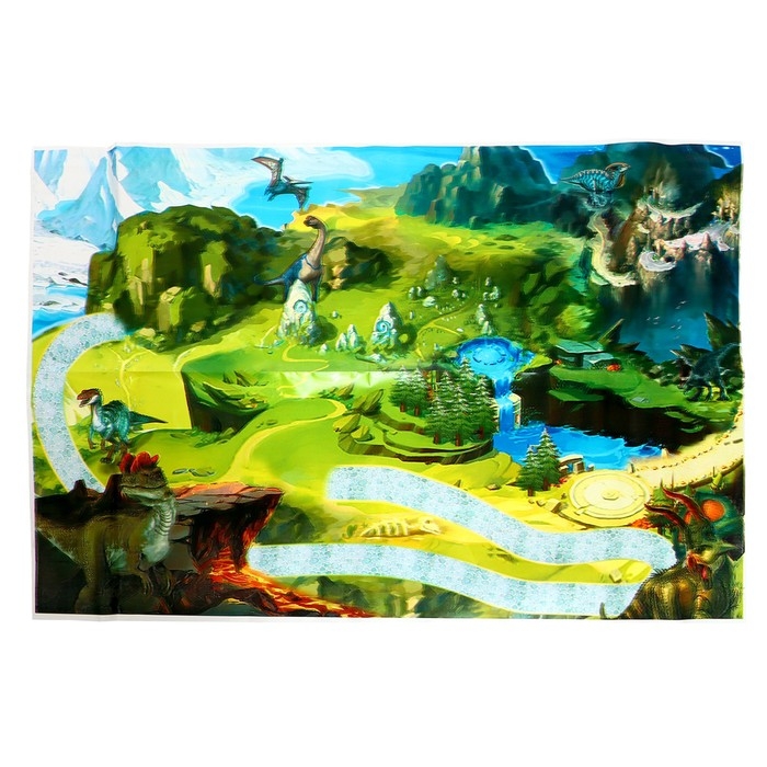 Автотрек &laquo;Динозавр&raquo;, звуковые эффекты, эффект дыма