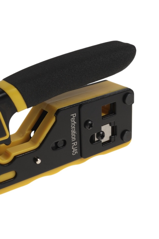 Кримпер ТУНДРА, обжим пластиковых клемм RJ45 RJ11/12, зачистка до 7 мм