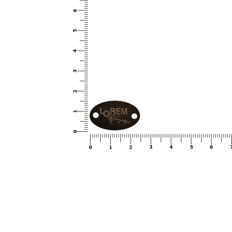 Шильдик металлический Alfa Oval, черный