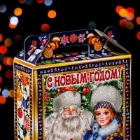 Подарочная коробка &laquo;Зимний&raquo; 16.8&times;7&times;25 см