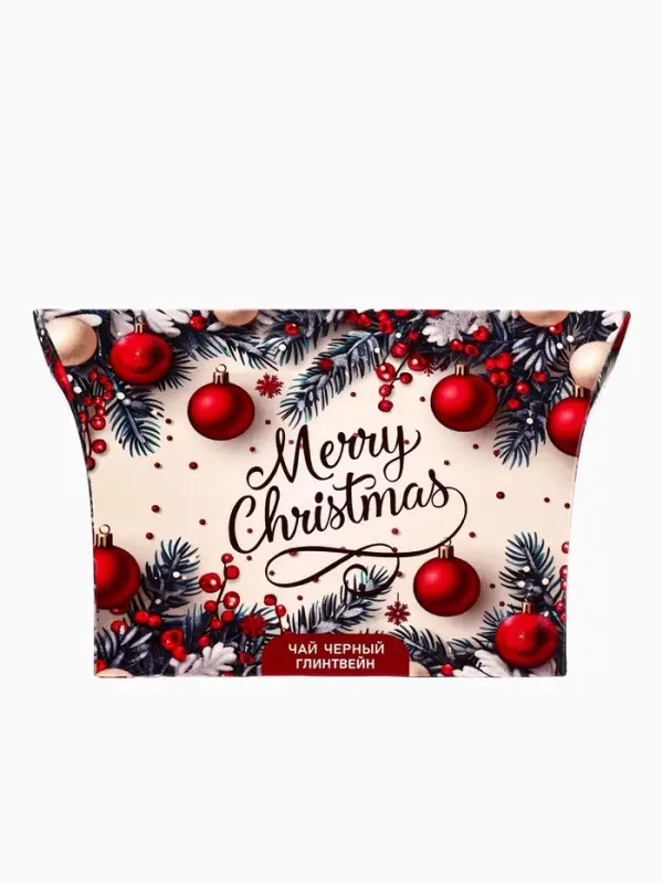 Чай черный новогодний Merry Christmas со вкусом глинтвейна, 20 г