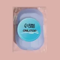 Мыло листовое, в пластинах, 18 (&plusmn; 2) шт., в футляре, голубое