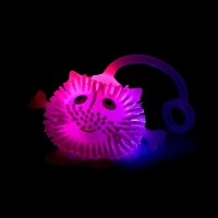 Мяч детский резиновый ёжка &laquo;Чудик с ножками и ручками&raquo;, световой, цвета МИКС