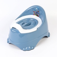 Горшок детский антискользящий &laquo;Бэйби-Комфорт&raquo; с крышкой, съёмная чаша, цвет голубой, синий