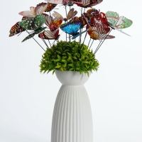 Набор штекеров "Бабочки светящиеся" в наборе 20шт, 9см