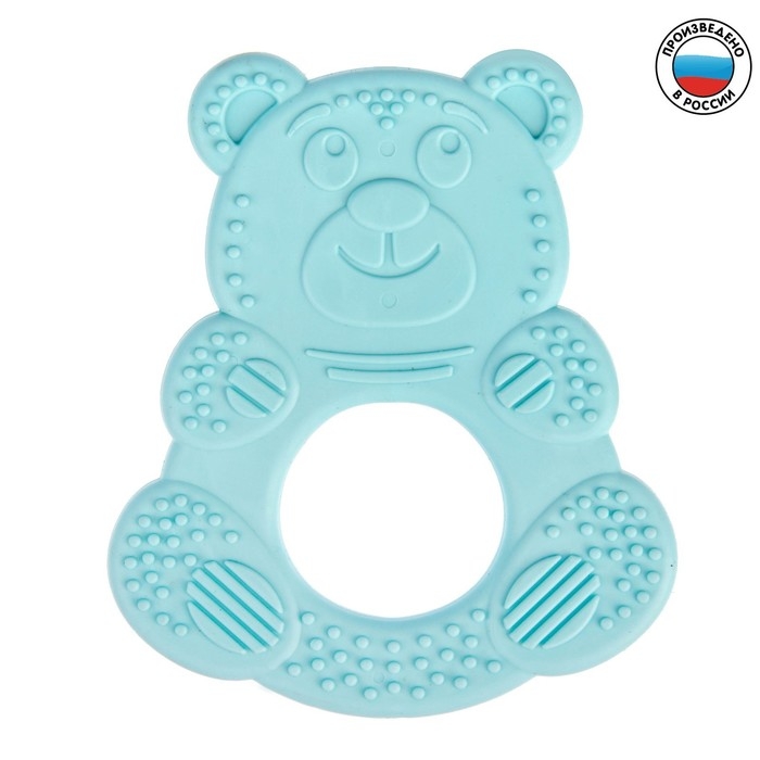 Прорезыватель силиконовый &laquo;Мишутка&raquo;, цвет МИКС, КНОПА