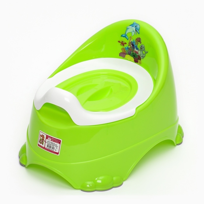 Горшок детский антискользящий «Бэйби-Комфорт» с крышкой, съёмная чаша, цвет салатовый Горшок детский антискользящий «Бэйби-Комфорт» с крышкой, съёмная чаша, цвет салатовый