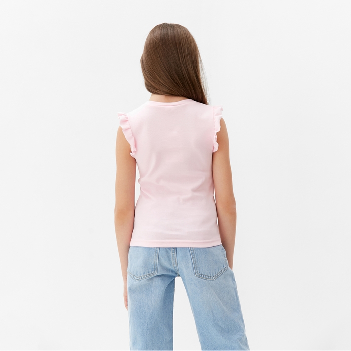 Футболка для девочки MINAKU, цвет розовый, рост 116 см