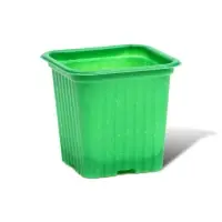 Горшок для рассады, 210 мл, d=7 см, h=6.5 см, зелёный, в наборе 10 шт., Greengo