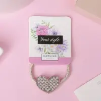 Резинка для волос "Перелив" сердце, 3 см