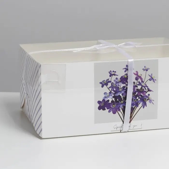 Коробка для капкейков, кондитерская упаковка, 6 ячеек &laquo;Для тебя&raquo;, 23 х 16 х 10 см