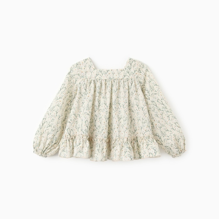 Блузка для девочки MINAKU &laquo;Ромашки&raquo;, цвет молочный, рост 122 см
