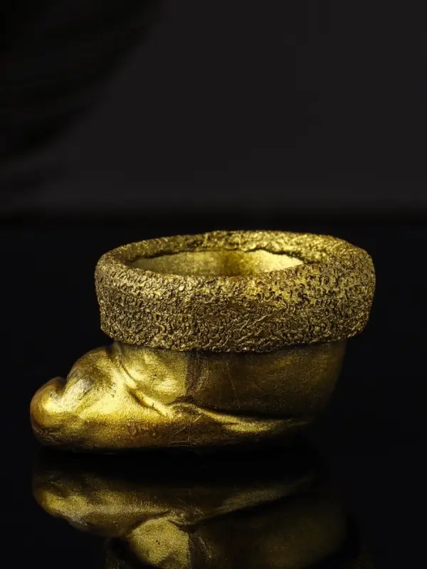 Подсвечник "Колпак" 9х7х5 см, золото