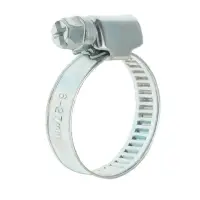 Хомут червячный ZEIN engr, несквозная просечка, диаметр 16-27 мм, ширина 9 мм, оцинкованный