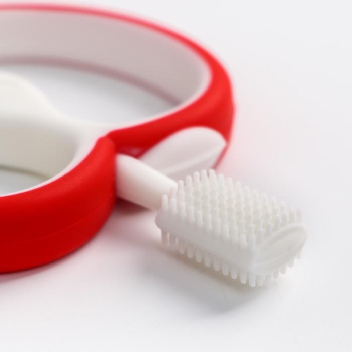 Прорезыватель силиконовый, массажер &laquo;Яблочко&raquo;, цвет МИКС, Крошка Я