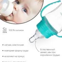 Соска на бутылочку M&B &laquo;Корона&raquo;, антиколиковая, классическое горло, от 0 мес., медленный поток, фасовка по 20 шт.