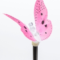 Штекер с подсветкой "Бабочка Клео" красная, 8х70см