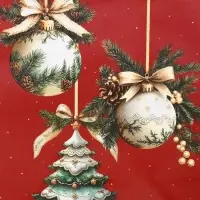 Пакет подарочный новогодний ламинированный, &laquo;Ёлки и шары&raquo; , 18&times;10&times;22.3 см