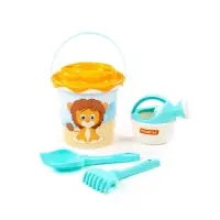 Набор игрушек для песочницы &laquo;Сафари&raquo;, 5 предметов: ведро, ситечко, лопатка, грабельки, лейка малая, МИКС