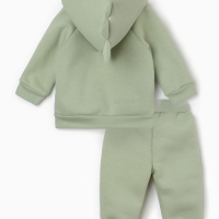 Костюм: толстовка и брюки Крошка Я Dino, рост 86-92, зеленый