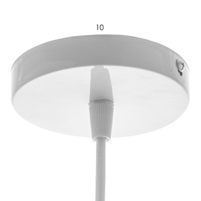 Светильник BayerLux Подвес "Капля" 1x40Вт E27 белый 10х10х28-128 см