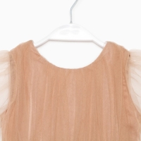 Платье для девочки нарядное KAFTAN, рост 98-104 см (30), бежевый Платье для девочки нарядное KAFTAN, рост 98-104 см (30), бежевый