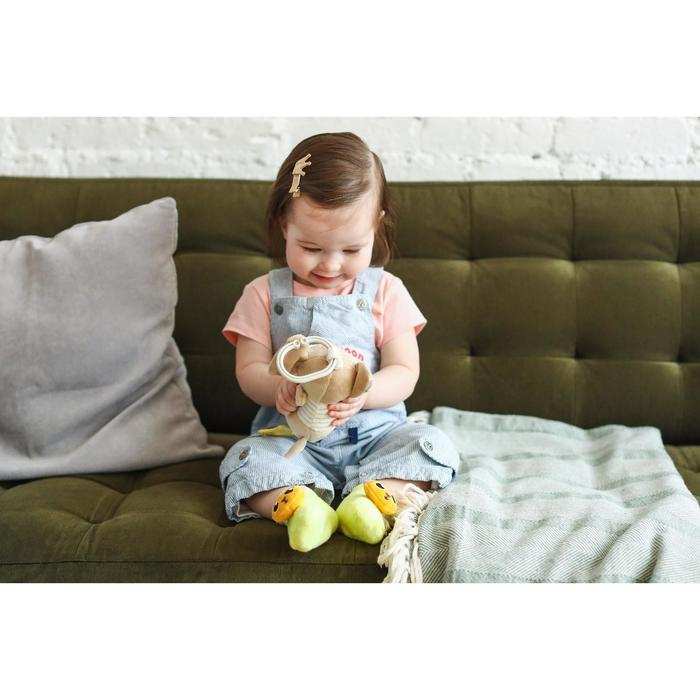 Подвеска мягкая с вибрацией &laquo;Слоник Няша&raquo;, прорезыватель, на кроватку, коляску, Крошка Я