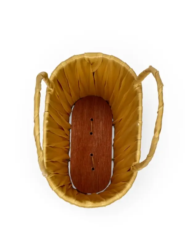 Корзина пластик 16 х 19 х 10 см, ручка__ бежевый