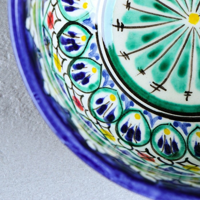 Коса Риштанская Керамика "Узоры" 14,5 см, малая, синяя