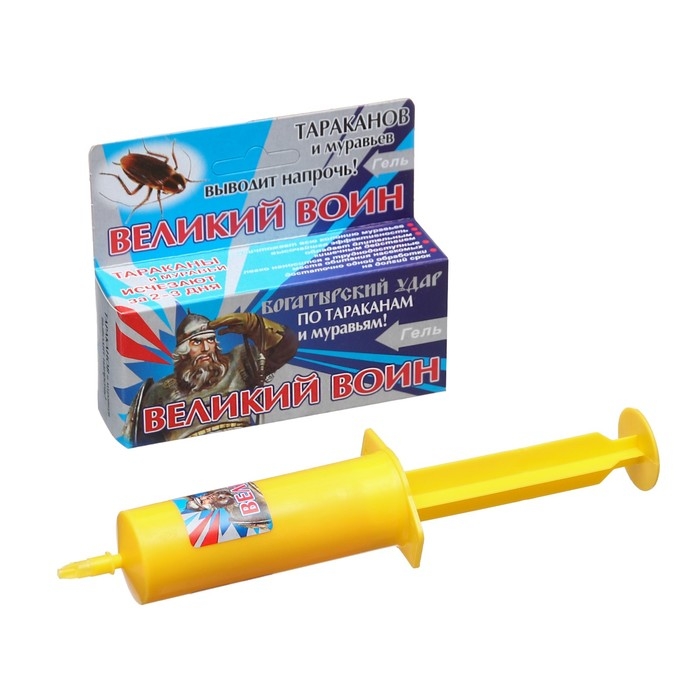 Гель от тараканов Великий Воин, 45 г Гель от тараканов Великий Воин, 45 г