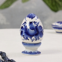 Сувенир &laquo;Яйцо на подставке&raquo;, 10.х6 см, гжель