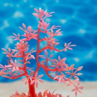 Растение искусственное аквариумное, светящееся, 10 см, красное Растение искусственное аквариумное, светящееся, 10 см, красное