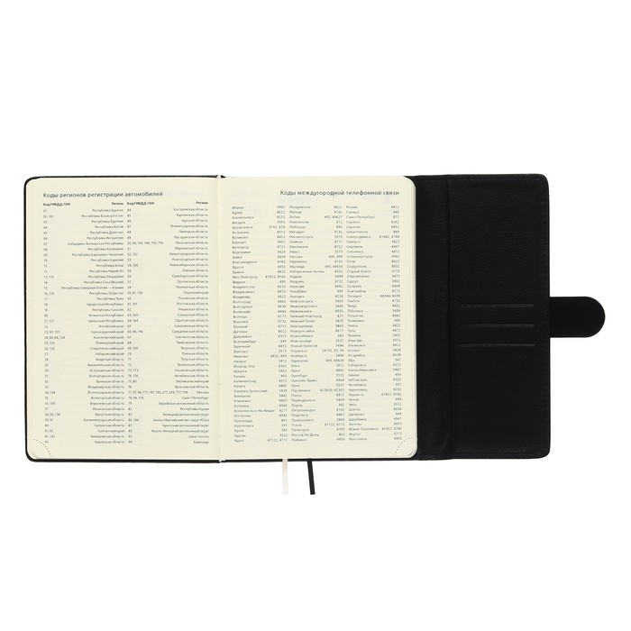 Ежедневник датированный 2024 A5 176 листов, deVENTE.Tudor, твёрдая обложка из искусственной кожи, ляссе, кремовый блок 70 г/м2, чёрный