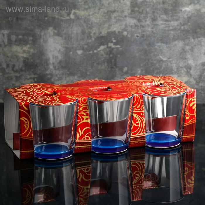 Набор стаканов &laquo;Джем&raquo;, 250 мл, 6 шт, цвет и форма МИКС