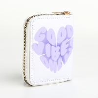 Кошелёк на молнии, цвет белый Кошелёк на молнии, цвет белый