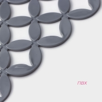 Коврик в раковину Доляна «Кико», 24×30 см, цвет серый Коврик в раковину Доляна «Кико», 24×30 см, цвет серый