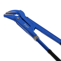 Ключ трубный рычажный ТУНДРА, полукруглый зажим 45&deg;, раскрытие до 50 мм, №2, 1 1/2"