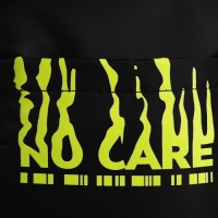 Сумка молодёжная на длинном ремне No care, 20 х 15 х 3 см, отдел на молнии, цвет чёрный