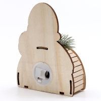 Декор с подсветкой &laquo;Дед Мороз&raquo;, 12х11х2,5 см