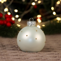 Шар "Веселая совушка", 65 мм., в подарочной упаковке