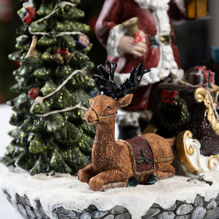 Фигура светодиодная Фигура светодиодная "Новогодние сани с подарками" 25х18см, 17LED, ААx3(не в компл), USB, RGB