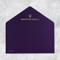 Конверт подарочный &laquo;С Днем Рождения&raquo;, софт тач, тиснение, 19 &times; 9,2 см