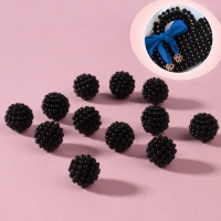 Бусины пришивные &laquo;Ежевика&raquo;, d = 12 мм, 500 г, цвет чёрный