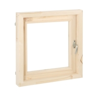 Окно, 50&times;50см, двойное стекло ЛИПА, наружное открывание