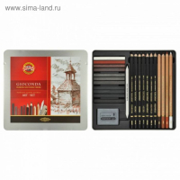Художественный набор Koh-I-Noor GIOCONDA 8899, 24 предмета, в металлическом пенале