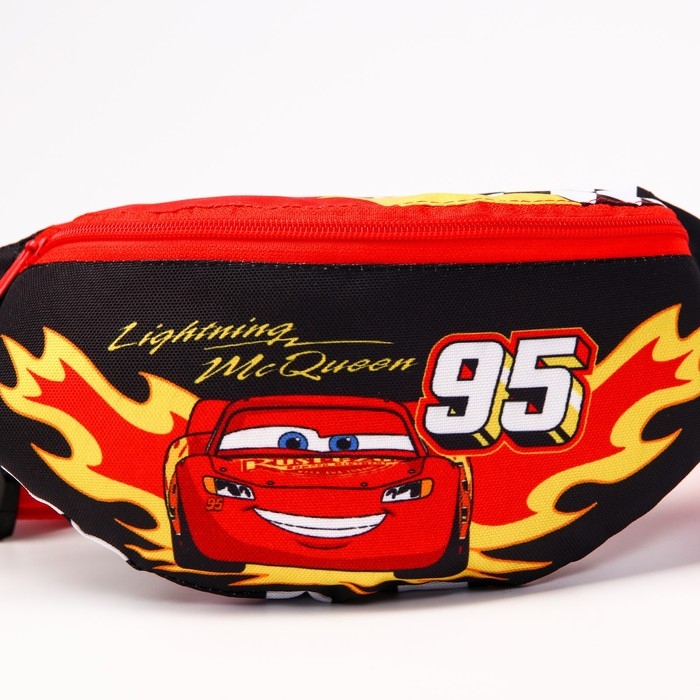 Сумка поясная детская, 25х6х13 см, Тачки