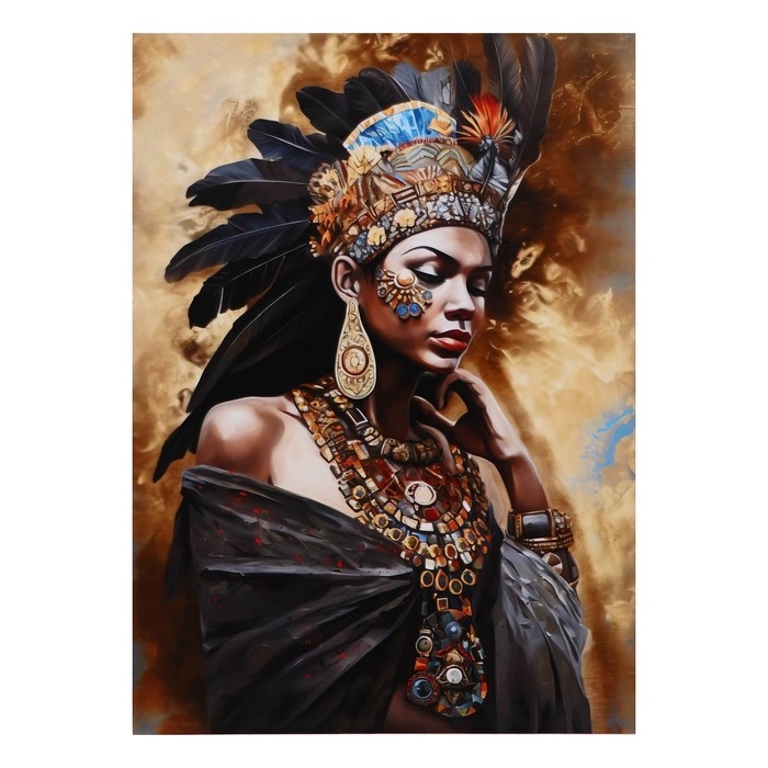 Картина на холсте Картина на холсте "Иска-ночь пришла" 50*70 см