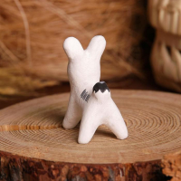Сувенир &laquo;Зайка&raquo;, белый, серый, 3,5&times;4&times;5,5 см, каргопольская игрушка, микс